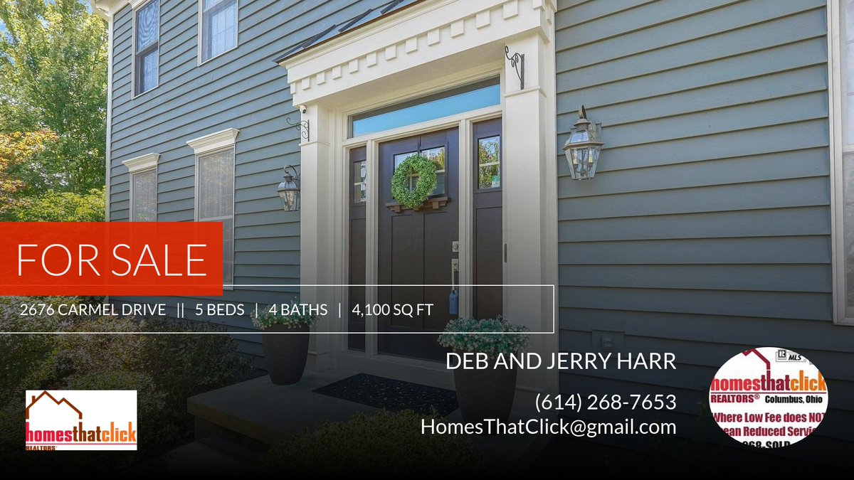 Rates are below 6% !! Looking for a better than new home in Lewis Center ! This home could be the one! Please don't hesitate to reach out with any questions! You can reach me at (614) 268-7653.

Homes that Click -Where Reduced... homeforsale.at/2676_CARMEL_DR…