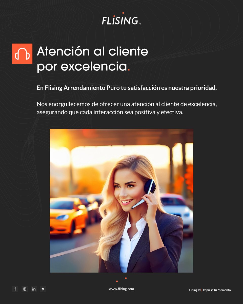 Flising_mx's tweet image. En Flising, tu satisfacción es nuestra prioridad. 😄✨

Nos enorgullecemos de ofrecer una atención al cliente de excelencia, asegurando que cada interacción sea positiva y efectiva. 😊🚗

📲 Visita nuestro sito web bit.ly/4ddolfj

#AtenciónAlCliente #CalidadFlising