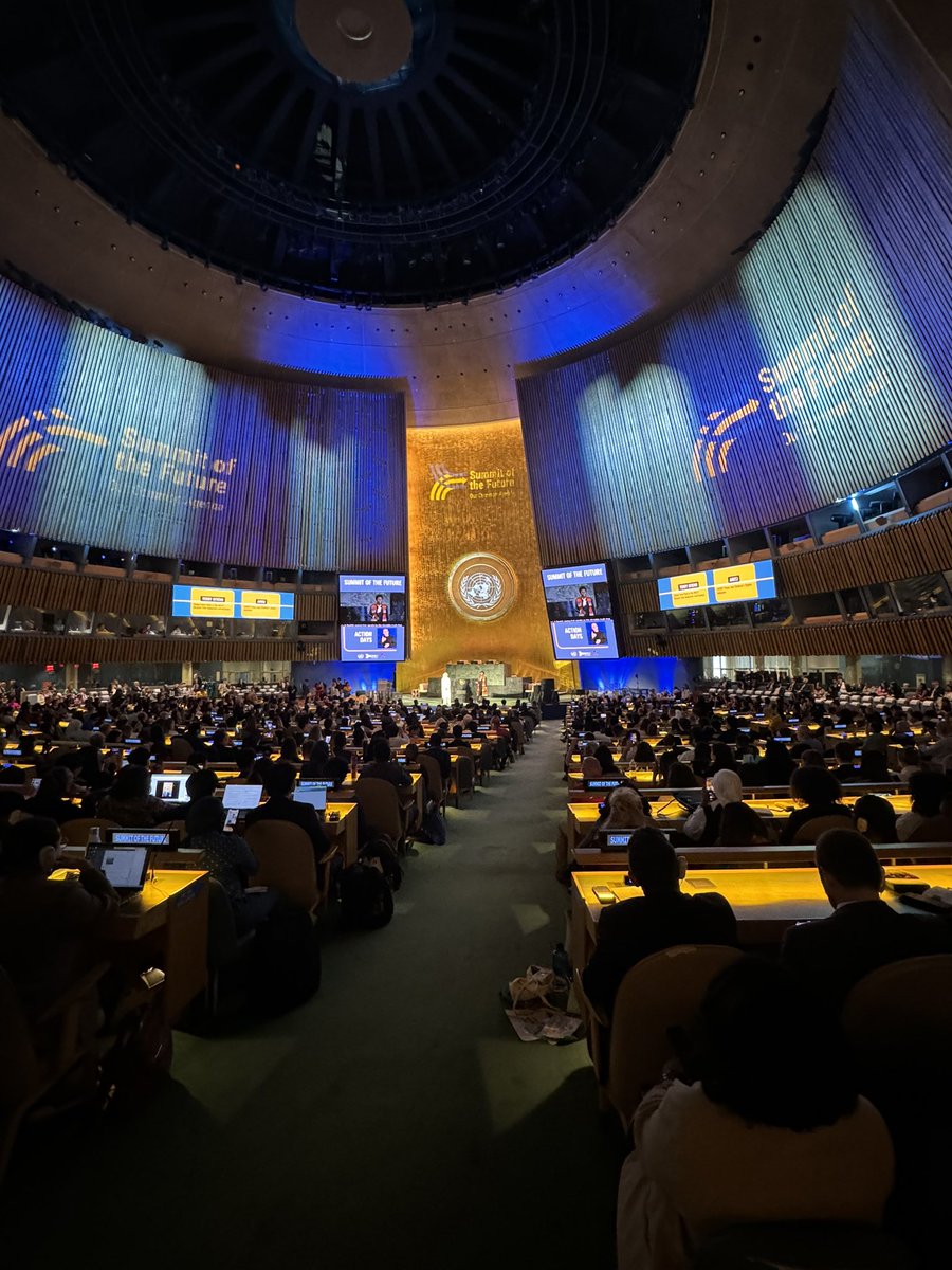 Opening Ceremony of the <a href="/UN/">United Nations</a> Summit of the Future #ActionDays! Super happy to be here representing Growthfund- The National Fund of Greece