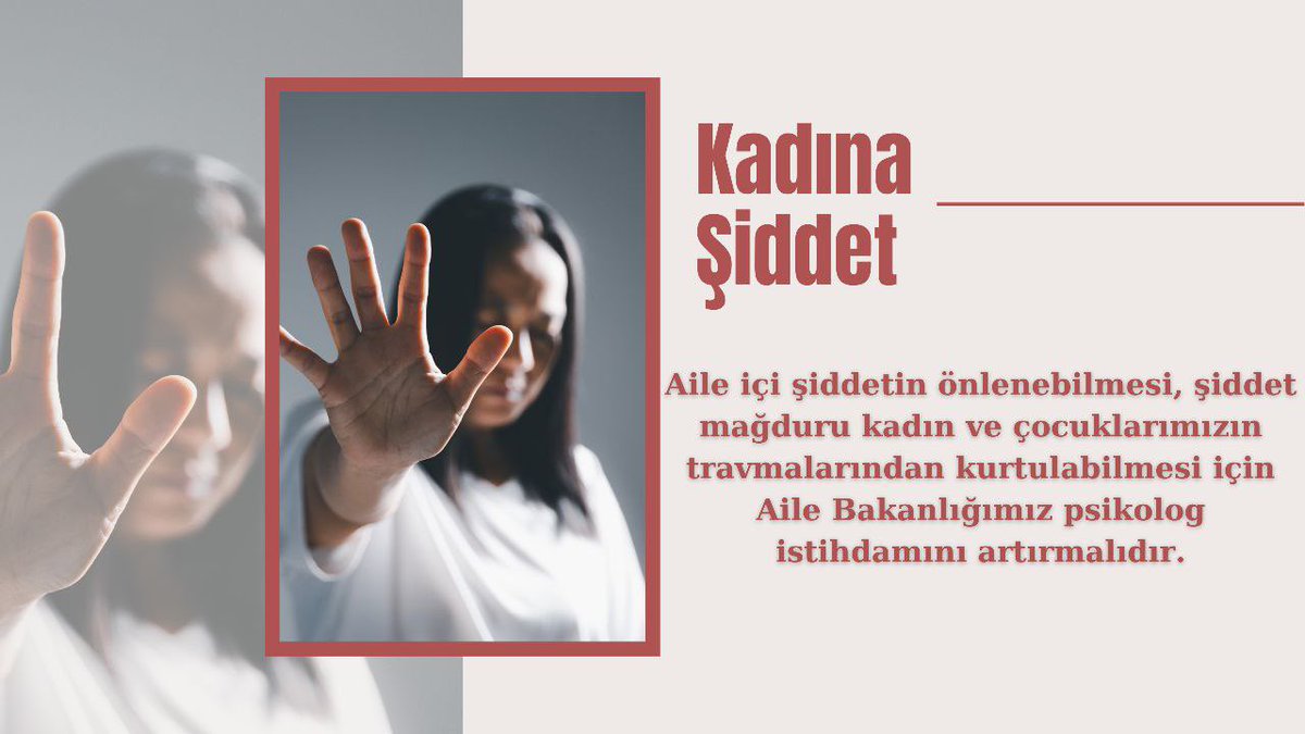 Aile içi şiddet, istismar vakalarında koruyucu ve önleyici uygulamalar için #PsikologLazım
<a href="/tcailesosyal/">T.C. Aile ve Sosyal Hizmetler Bakanlığı</a> <a href="/MahinurOzdemir/">Mahinur Özdemir Göktaş</a>
