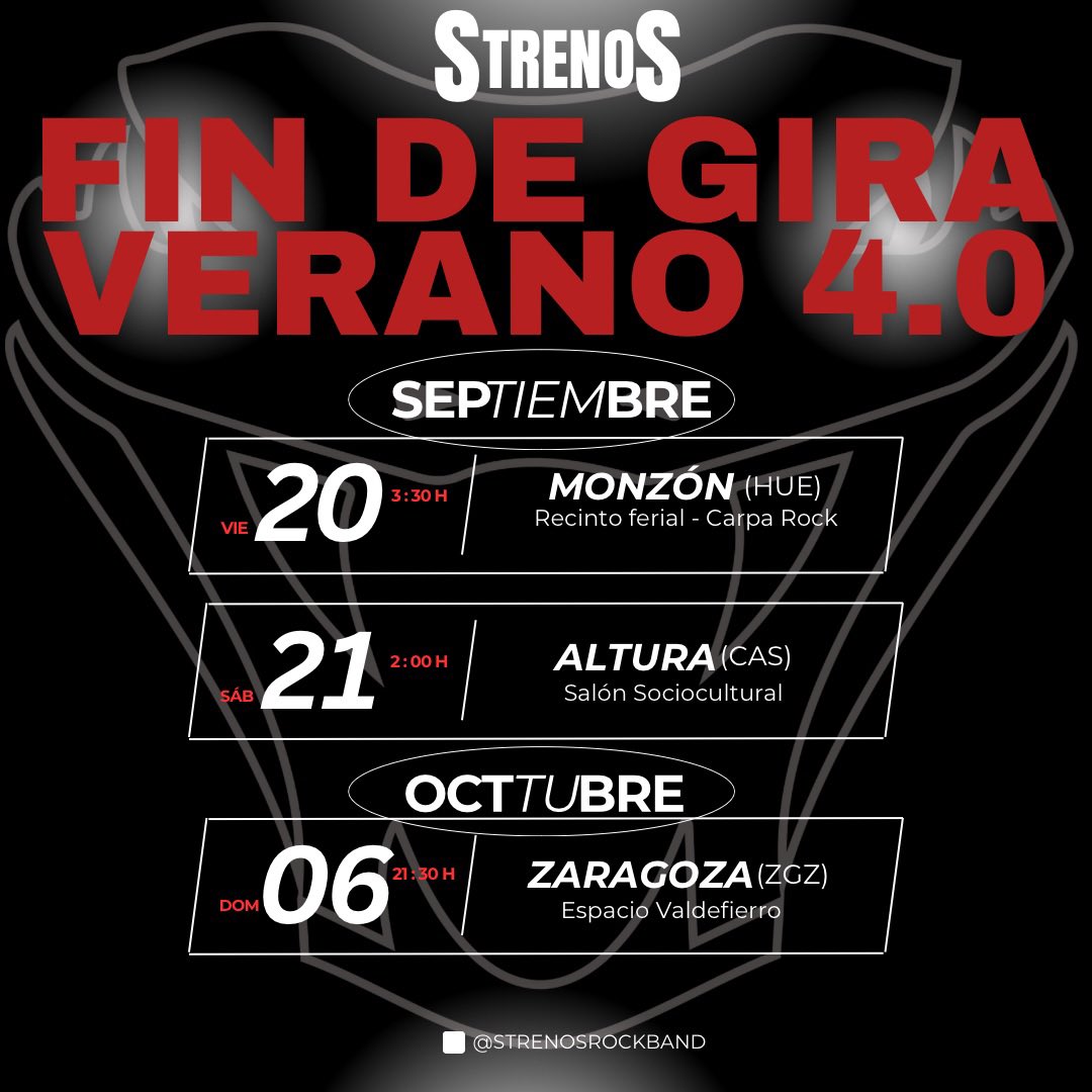 ⚠️¡3 ÚLTIMAS FECHAS!⚠️

¡Si aún no nos has visto en esta temporada, esta es tu última oportunidad! 🫵🏻

¡Qué no te lo cuenten!🤘🏻