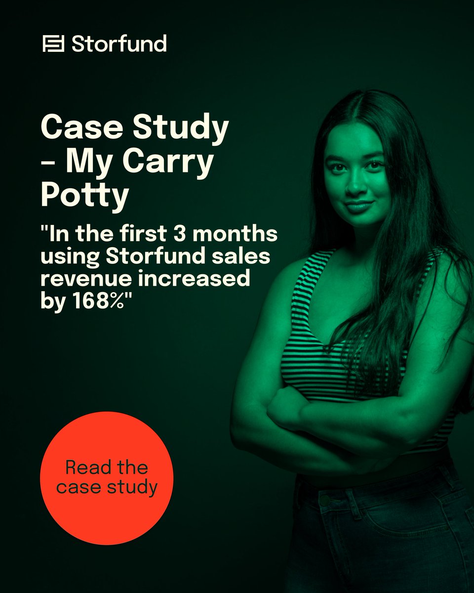 Read our latest case study on My Carry Potty. Learn how Storfund’s daily payments helped them overcome key business challenges, grow on Amazon and expand globally.

Link: hubs.la/Q02QzQgC0

#cashflow #ecommerce #dailypayments