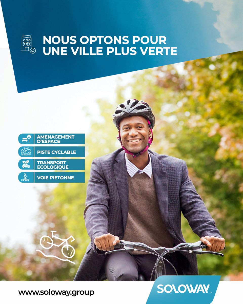 Chez Soloway, nous encourageons l’aménagement des espaces urbains pour favoriser les modes de transport plus écologiques. 
En intégrant des infrastructures telles que des pistes cyclables sécurisées et des voies piétonnes, nous pouvons promouvoir des alternatives de transport