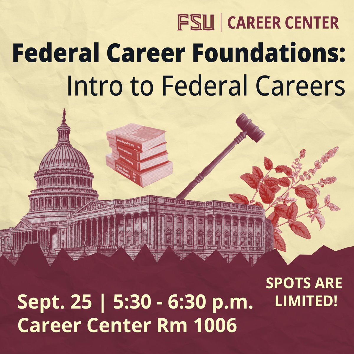 Curious about federal careers? ⭐ Join us for our Intro to Federal Careers workshop! Learn about various career paths, gain insights into the application process, and get tips on how to position yourself for success! RSVP link is in our Linktree!