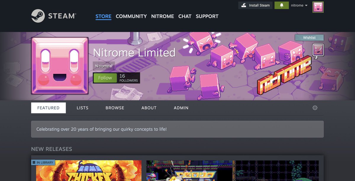 Nitrome Ltd - Twin Shot Deluxe - OUT NOW Steam tweet media