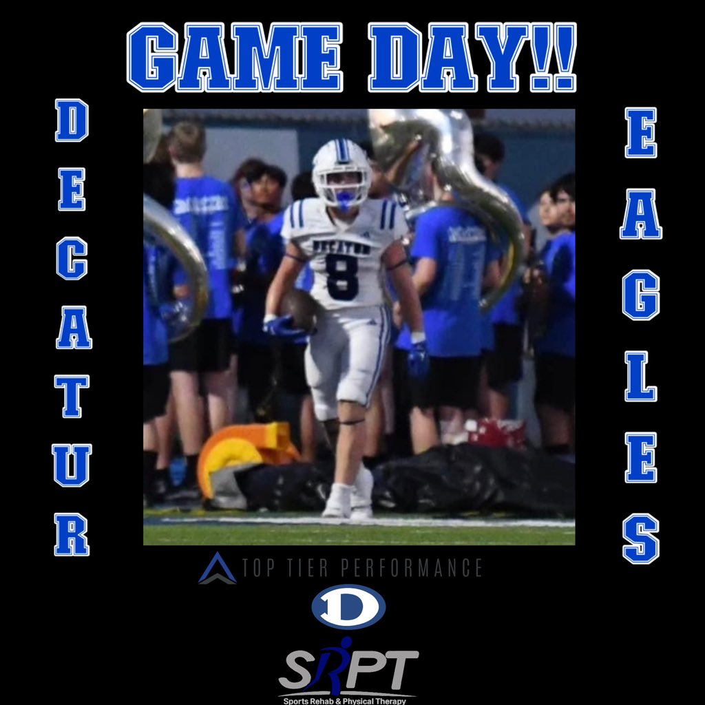 Sports Rehab & PT-Decatur (@srptdecatur) on Twitter photo Big game tonight as the Decatur Eagles take on the Graham Steers on the road! 🦅🏈 💥Good luck tonight men!#toughwins <a href="/DecaturEaglesFB/">Decatur Eagles Football</a> Big game tonight as the Decatur Eagles take on the Graham Steers on the road! 🦅🏈 💥Good luck tonight men!#toughwins <a href="/DecaturEaglesFB/">Decatur Eagles Football</a>