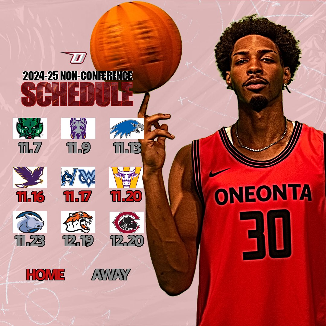 2 D1 games ✅
Battle of the Hills ✅
Michael A. Freilich Tournament ✅
California trip ✅

Presenting the non-conference portion of our schedule 🔥

#FindAWay🅾️
#D3Hoops