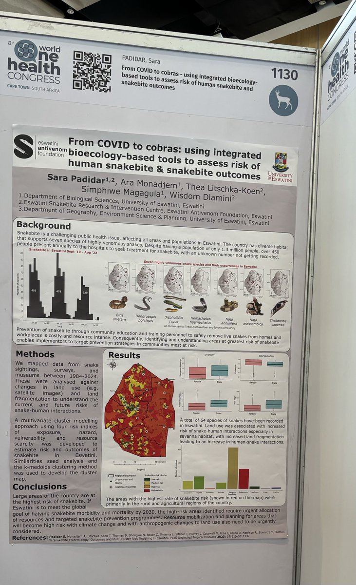 Padidar (@padidar) on Twitter photo Looking forward to continuing the #snakebite conversation at the #WOHC2024 poster session tomorrow at 1730 in Ballroom East. Come and be part of the solution to this curable and most neglected disease! <a href="/SBE_Alliance/">African Snakebite Alliance</a> <a href="/eswatiniuni/">University of Eswatini</a> Looking forward to continuing the #snakebite conversation at the #WOHC2024 poster session tomorrow at 1730 in Ballroom East. Come and be part of the solution to this curable and most neglected disease! <a href="/SBE_Alliance/">African Snakebite Alliance</a> <a href="/eswatiniuni/">University of Eswatini</a>