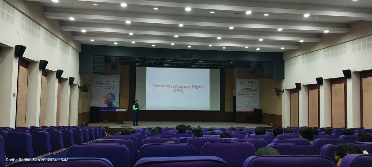 amitpatelin's tweet photo. Had a fantastic time delivering an IPR Awareness Session at Adani University! 🌟 It's always fulfilling to guide young innovators on protecting their ideas. Grateful for the beautiful Madhubani painting, a symbol of our rich GI heritage! 🎨💡 #IPR #AdaniUniversity #MadhubaniArt https://t.co/WamXJGRtV2