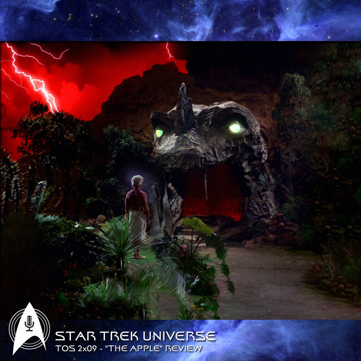 startrekucast's tweet photo. 🖖💥🆕️ Podcast Episode! An apple a day keeps the serpent away! We're talking about "The Apple"! We're NSFW! We have fun! #StarTrek https://t.co/vWumhN87iU