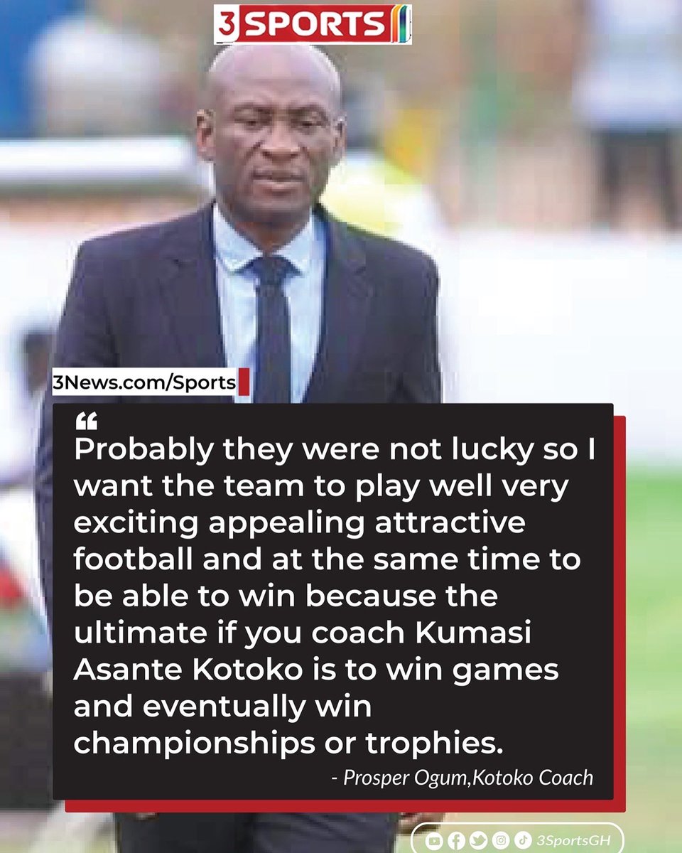 Asante Kotoko coach Prosper Narteh Ogum outlines his targets for the new season

#3SportsGH