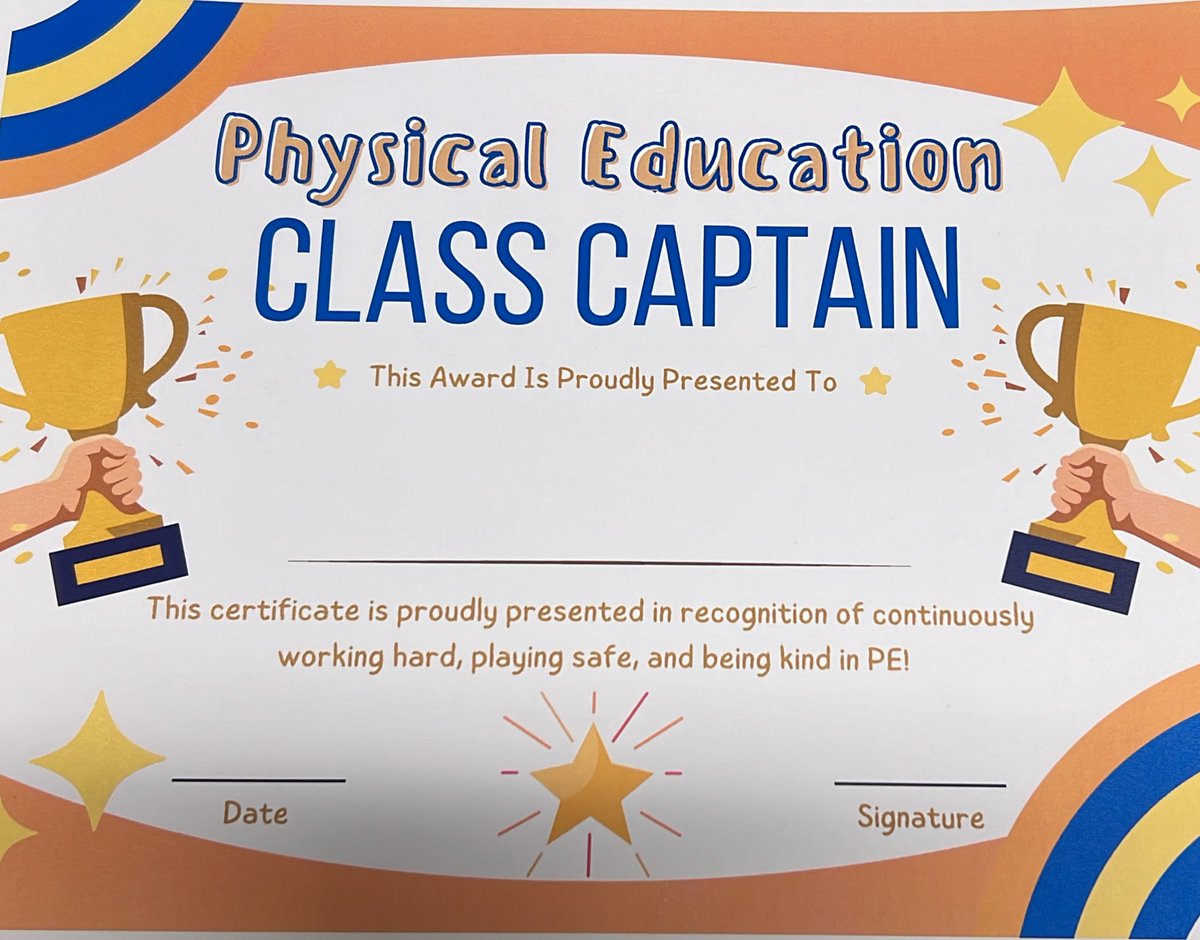 CoachMayorga's tweet photo. Today we recognized for the very FIRST time our 3-5 Class Captains ! These students took upon on their role of responsibility, kindness &amp; leadership for two weeks &amp; did an amazing job helping Coaches out during Pe!  Proud is an understatement! #MESFamily #IntentionalExcellence https://t.co/CZoMzRKpJA