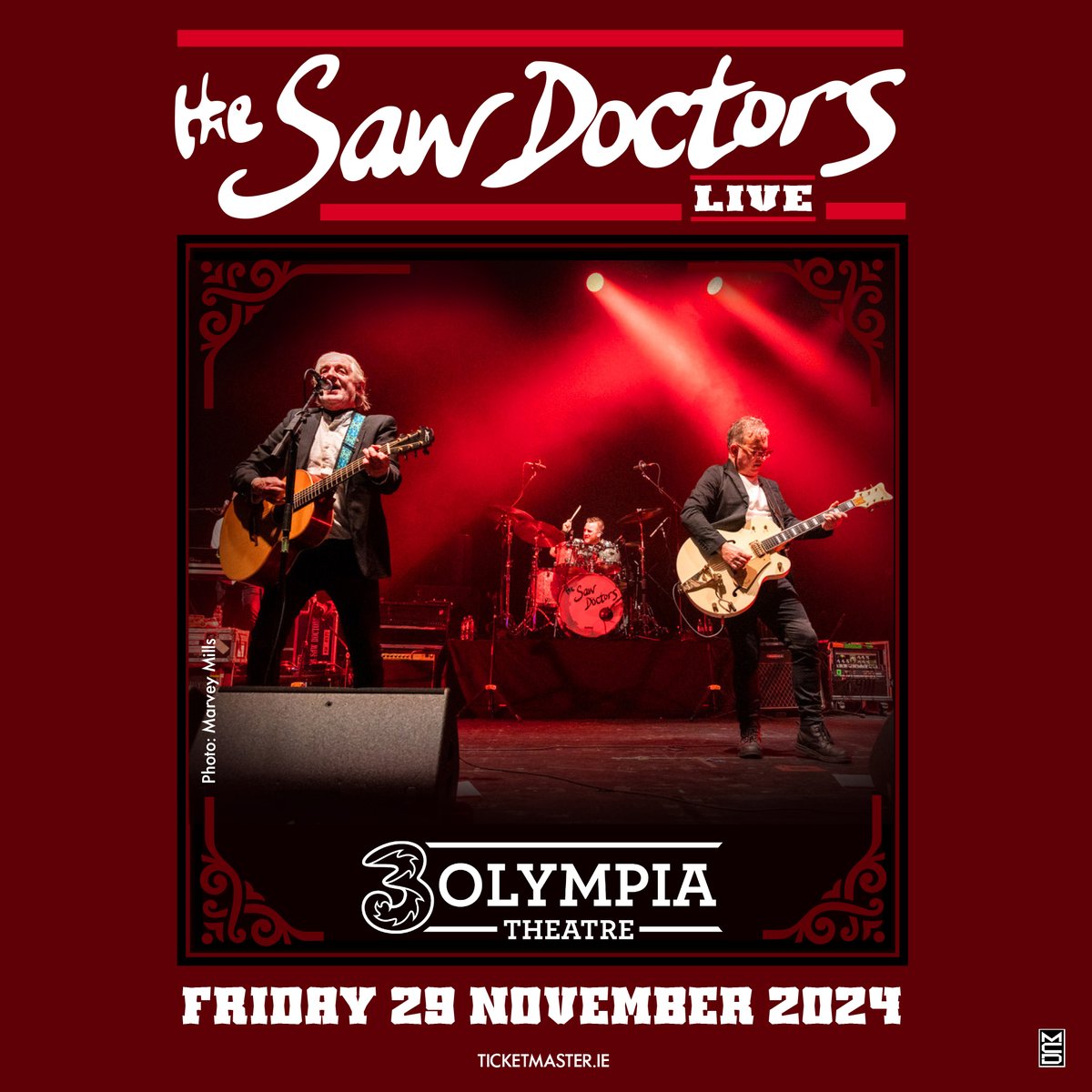 3Olympia Theatre (@3olympiatheatre) on Twitter photo ☘Gig News!☘
Following their barnstorming performance at this year’s Electric Picnic, @SawDoctors will play a concert at 3Olympia Theatre, Dublin on Friday 29th November 2024.
Tickets on sale 9am Fri 27th Sep <a href="/TicketmasterIre/">Ticketmaster Ireland</a>
<a href="/ThreeIreland/">Three Ireland</a> presale 9am Wed 25th Sep with #Three+ ☘Gig News!☘
Following their barnstorming performance at this year’s Electric Picnic, @SawDoctors will play a concert at 3Olympia Theatre, Dublin on Friday 29th November 2024.
Tickets on sale 9am Fri 27th Sep <a href="/TicketmasterIre/">Ticketmaster Ireland</a>
<a href="/ThreeIreland/">Three Ireland</a> presale 9am Wed 25th Sep with #Three+