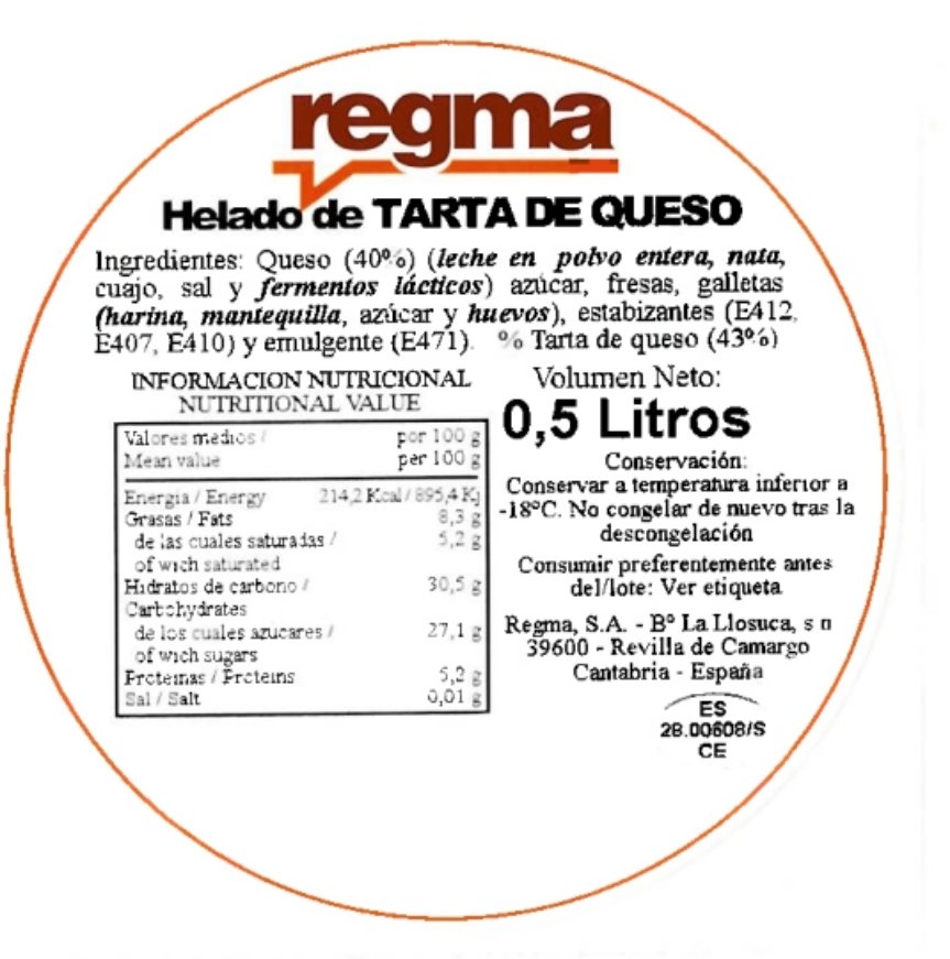 ⚠️Exclusivamentepara personas con problemas derivados de la ingesta de gluten: presencia de gluten en helado de tarta de queso.
📌 t.ly/r-LCg