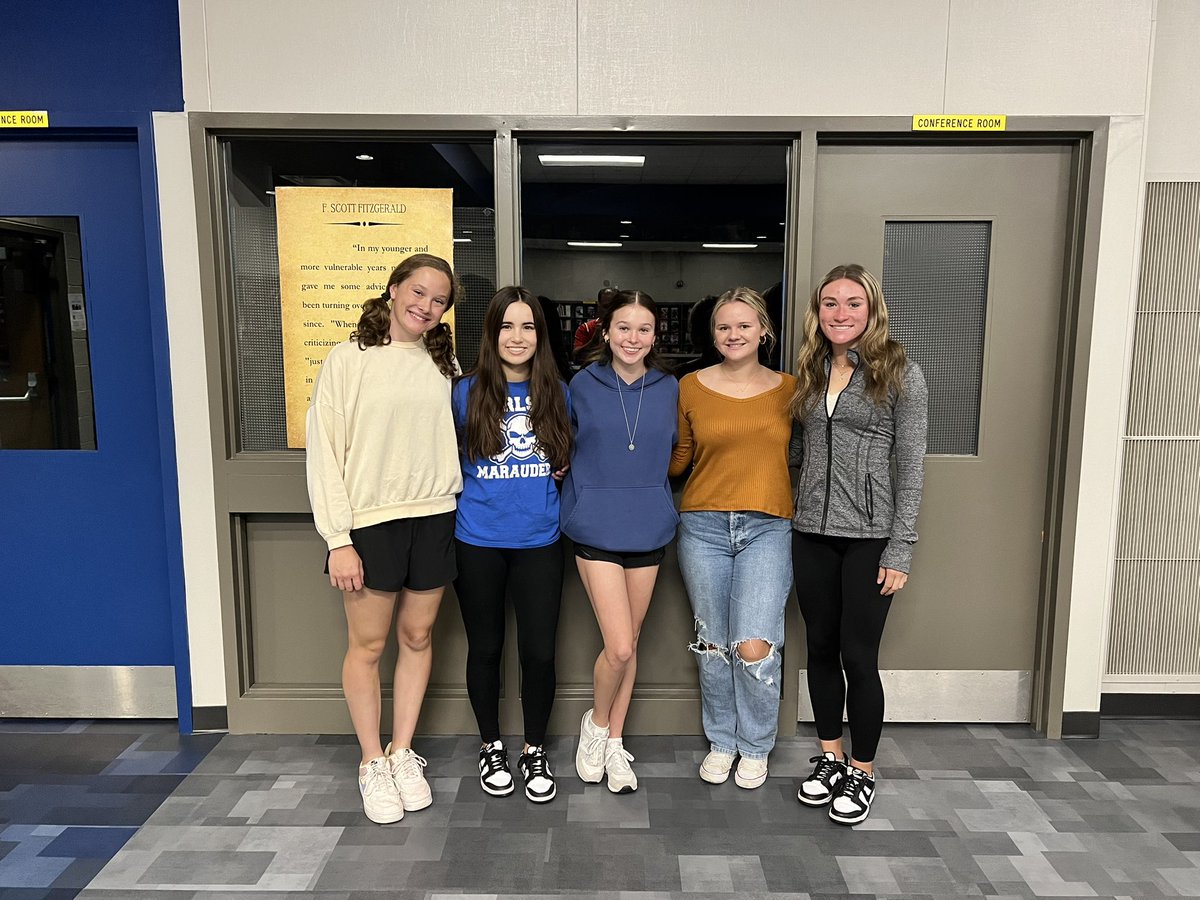 Congratulations to our 2024 Homecoming Queens Court: Katie, Morgan, Sophia, Ella, and Andria. #MarauderPride