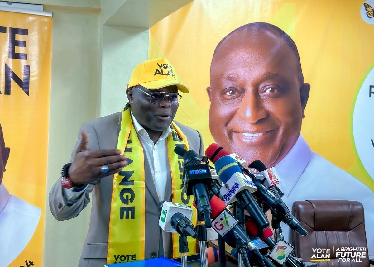 AlanKyerematen's tweet photo. Introducing the winning team! Proud to unveil Kwame Owusu Danso, Esq. as the Vice Presidential nominee. Together, we are poised to bring real change for the future of Ghana.

 #AllianceForRevolutionaryChange #VoteAlan2024 #GhanaWillRiseAgain https://t.co/Scm0hW6IP1