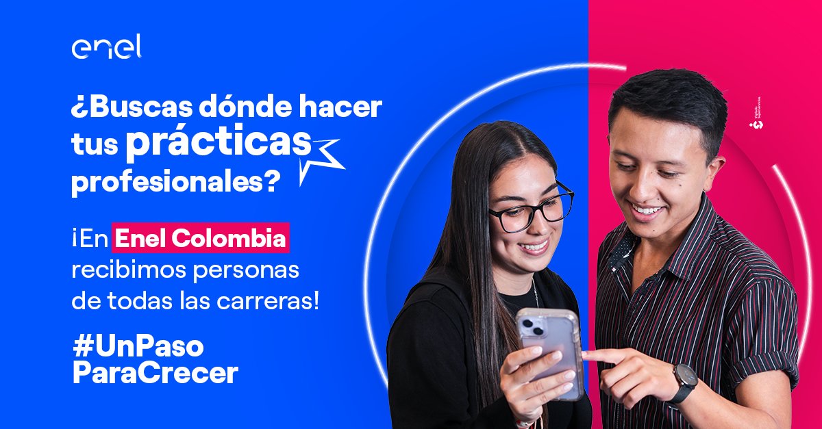RodrigoTG's tweet image. ¡Última semana de inscripciones para ser parte del equipo de practicantes de Enel Colombia para el primer semestre de 2025! 
Si te interesa dar #UnPasoParaCrecer inscríbete aquí bit.ly/3yARHFq 
#TalentosQueBrillan