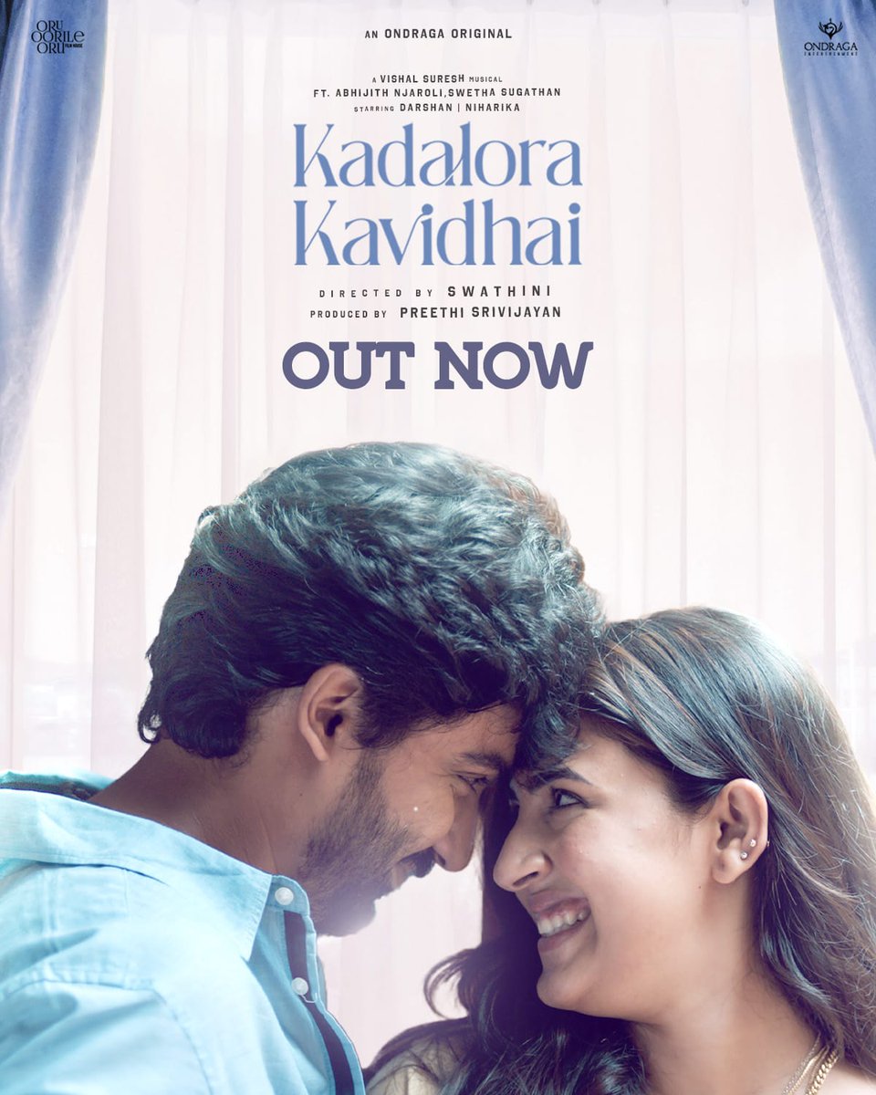 kayaldevaraj's tweet photo. From the ocean's vastness, a story of love and emotions comes ashore 

#KadaloraKavidhai 🌊 OUT NOW
▶️ https://t.co/alw4ZOlCwN 
 
@OndragaEnt in association with @oruoorileoru
Produced by @Preethisrivijay 

Music composed, arranged, and produced by @itsvishalsuresh https://t.co/GZbjRXuzeh