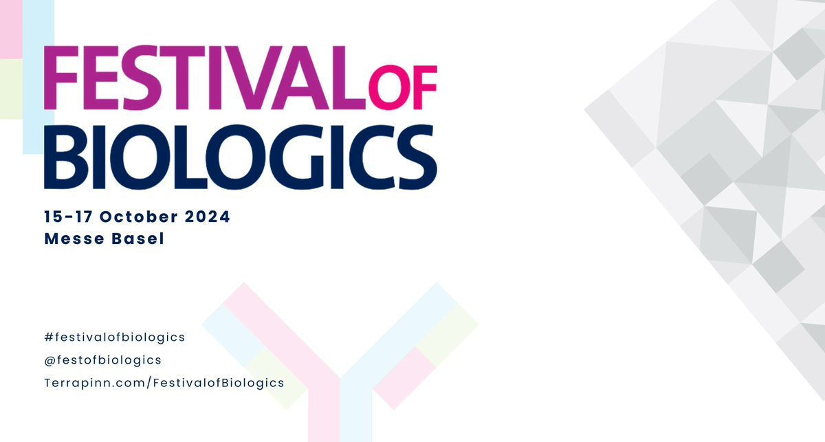 The Festival of Biologics Basel is for the leaders of the world’s biologic drug developers and their most senior executives in charge of the latest tech and strategies that are driving the industry forward. Join us in Basel for 2024!
Book your ticket now: secure.terrapinn.com/V5/step1.aspx?…