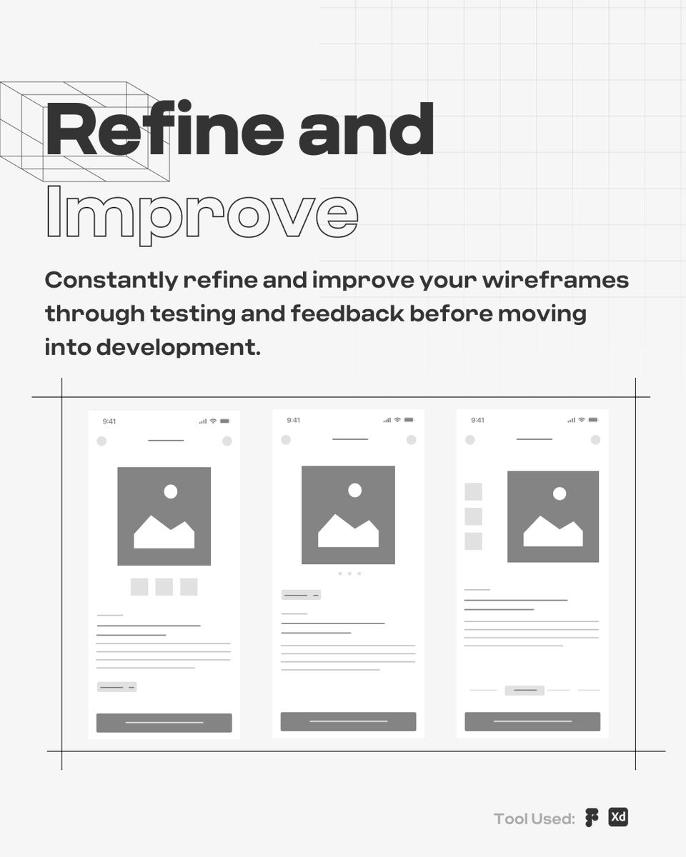 uxspace_'s tweet photo. Refine and Improve https://t.co/2fxV78zWoV