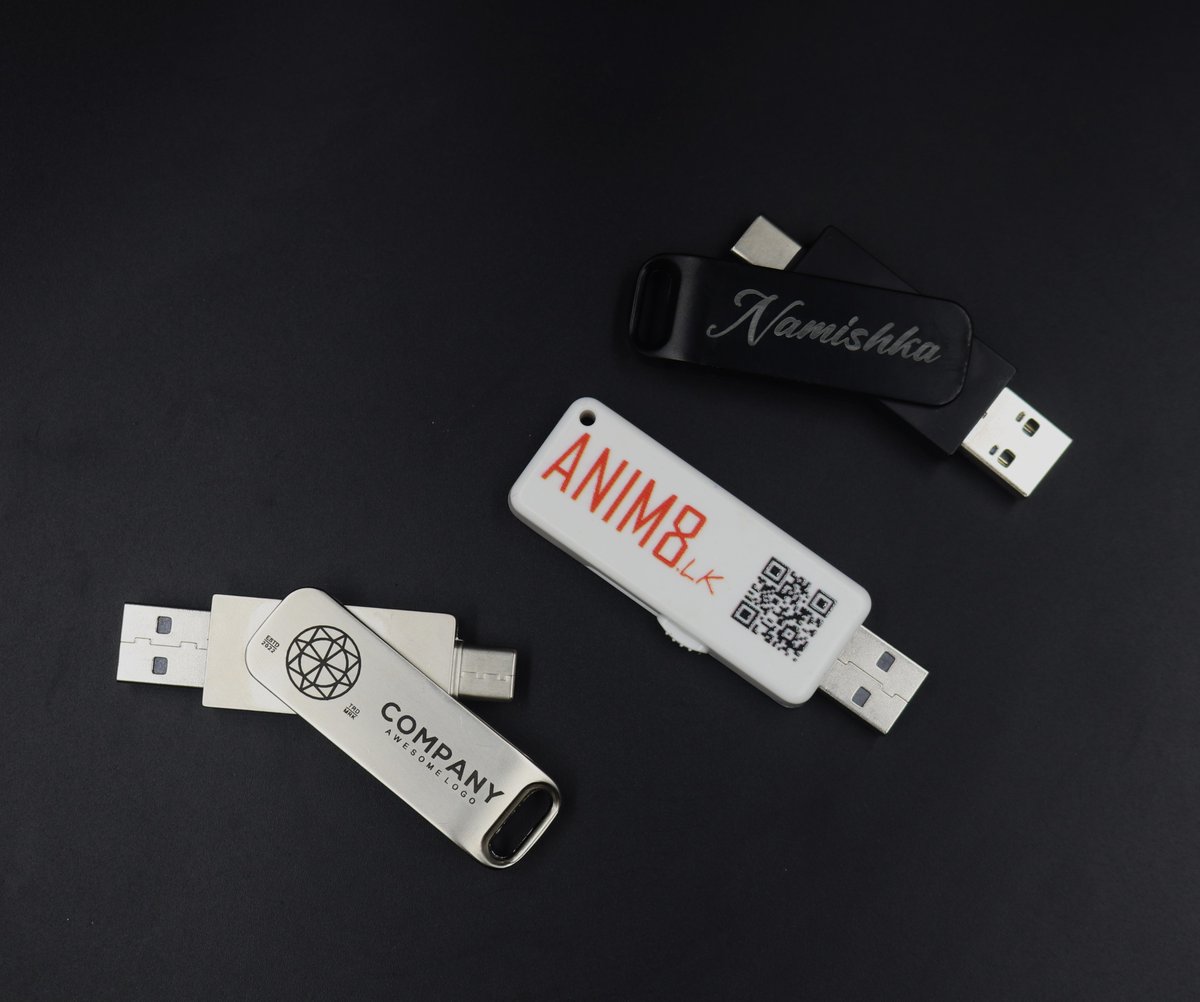 Anim8LK's tweet photo. Custom USB drives from https://t.co/cTyK8F24DX – Perfect for corporate gifts or personal use.
We bring your ideas to life!
#anim8 #colombo #srilanka
#anim8printables #fyp #fyplk
#CustomDesigns
#Anim8LK #PrintingSriLanka #SriLankaPrinting #CustomPrinting #PrintYourBrand https://t.co/9UtuJeTDjY