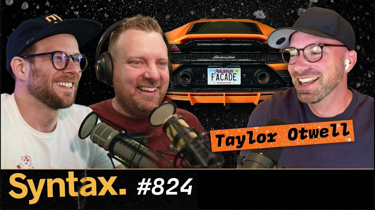 Big Dog <a href="/taylorotwell/">Taylor Otwell</a> on the Podcast today! 

We talk:

· Laravel &amp; PHP
· His no BS approach to running things
· Why JS doesn't have a Laravel
· Bizarre comments in Laravel
· Lamborghinis and the story behind the custom plate

Fantastic interview

youtube.com/watch?v=aitlUO…