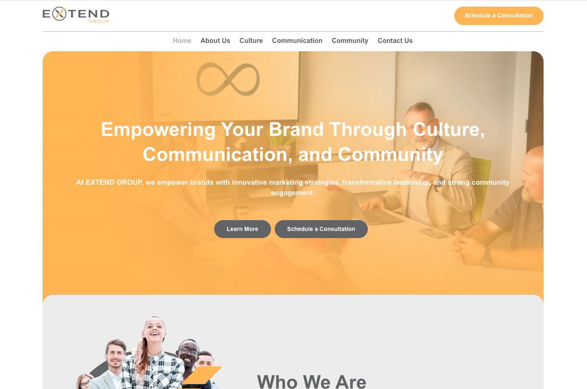 More Big News is Coming! Our brand-new website is launching soon, designed to reflect our three core pillars: Culture, Communication, and Community. Stay tuned for an online experience that will transform how you connect with us!

#EXTENDGROUP #websiterelaunch #culture