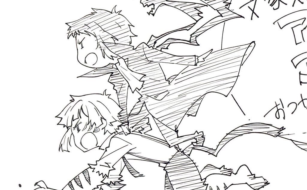 ryunovamp's tweet photo. Akutagawa riding on atsushi’s back like it’s a casual tuesday for him https://t.co/kH8TbxSWCc