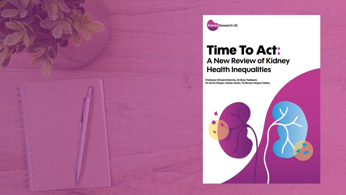 In a new report <a href="/Kidney_Research/">Kidney Research UK</a> UK highlights the persistence of kidney health inequalities due to age, sex, ethnicity, education, location or lack of wealth.

Read the report - 'Time to Act' ➡️ ow.ly/O9Ob50TczHs