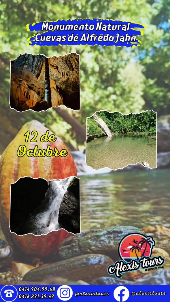 ToursAlexis's tweet photo. Ven a disfrutar con @ToursAlexis de un recorrido por unas de las cuevas más grandes de Venezuela 🇻🇪 comunícate con nosotros y te daremos los detalles del mismo https://t.co/4X9rKHZs9H