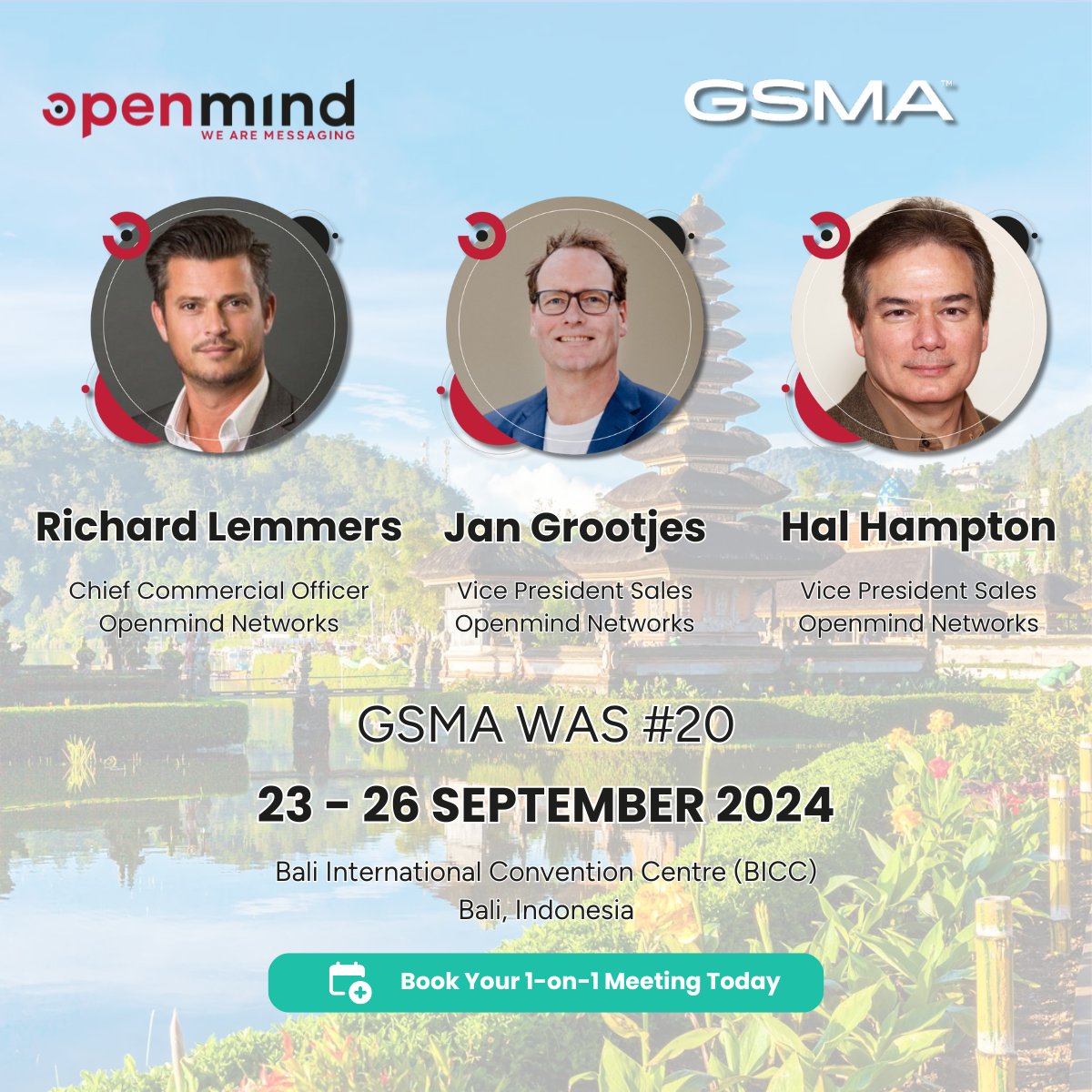 Openmind_Ntwks's tweet image. ⏳ It's almost time! @GSMA #WAS20 kicks off in just a few days!

Our team of experts is packed &amp;amp; ready to discuss how Openmind Networks can elevate your #messaging solutions 💬

Haven't scheduled your meeting yet? Secure your slot here: forms.gle/e3JUH3BKY1W3Bs…

#WeAreMessaging
