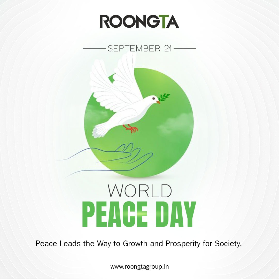 roongtagroup11's tweet image. On this World Peace Day, let’s embrace harmony, unity, and the path to prosperity through peace.

Together, we can build a future where growth and tranquility thrive hand in hand. 🌍🕊️
.
.
.
.
#WorldPeaceDay #HarmonyForAll #RoongtaGroup #UnityInDiversity #Roongta #Webuildtomorrow