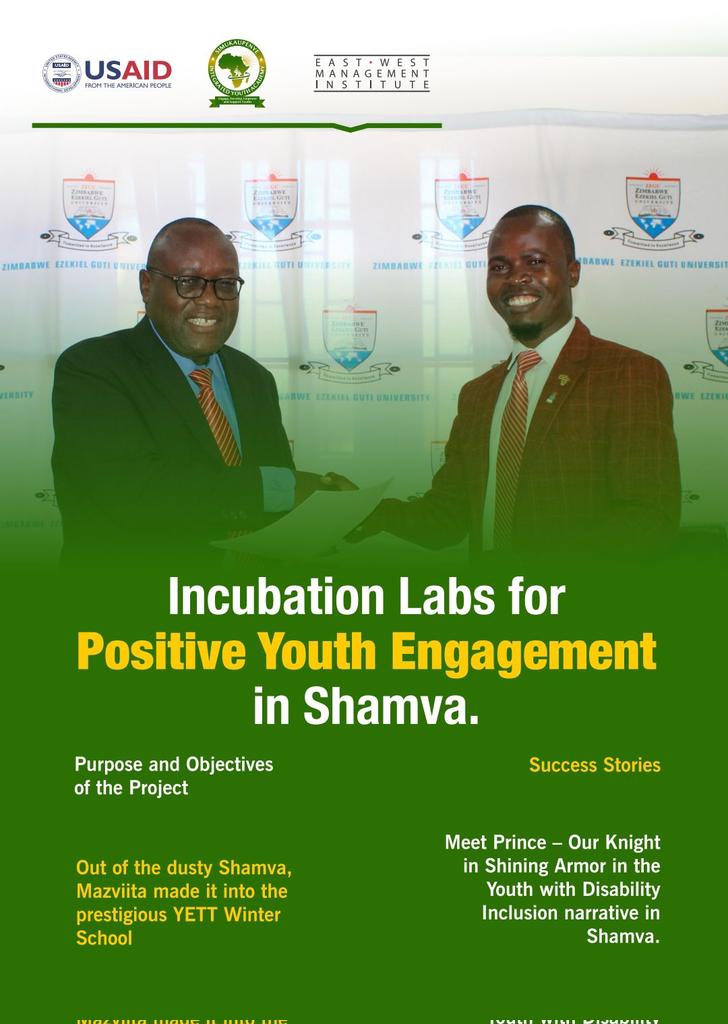 Simukaupenye Zim (@simukaupenye) on Twitter photo 🕸Watch out for the Incubation Labs for Positive Youth Engagement Project Magazine. It highlights the project overview, achievements and success stories... #WeIncubate #CivicEngagement <a href="/CEAAZim/">CEAA Zimbabwe</a> <a href="/zeguonline/">Zimbabwe Ezekiel Guti University</a> 🕸Watch out for the Incubation Labs for Positive Youth Engagement Project Magazine. It highlights the project overview, achievements and success stories... #WeIncubate #CivicEngagement <a href="/CEAAZim/">CEAA Zimbabwe</a> <a href="/zeguonline/">Zimbabwe Ezekiel Guti University</a>