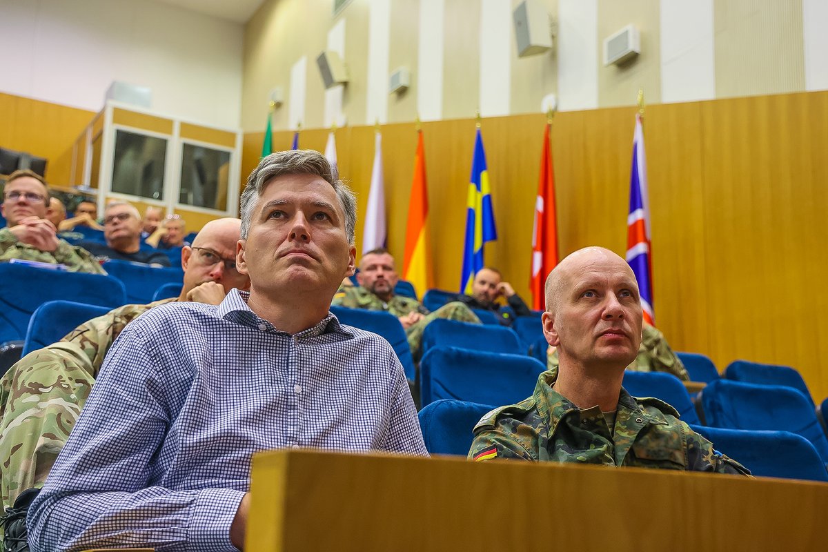 NATO_JFTC's tweet photo. Annual internal training at the #JFTC concluded today!
Lectures, exercises, as well as a fire drill and first aid training – the annual training is one of the main tools that keeps the staff up-to-date and ready to perform their duties.
#WeAreNATO #TransformationThroughTraining https://t.co/qb60CVzFfo