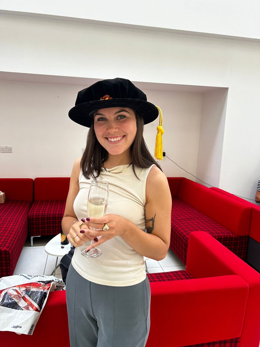 Delighted that the first co-supervised student from the lab passed her viva with flying colours and is sporting the new lab traditional hat that will become a glycocalyx of people, invented by student Ivy! <a href="/wtccmr/">WTCCMR</a>
