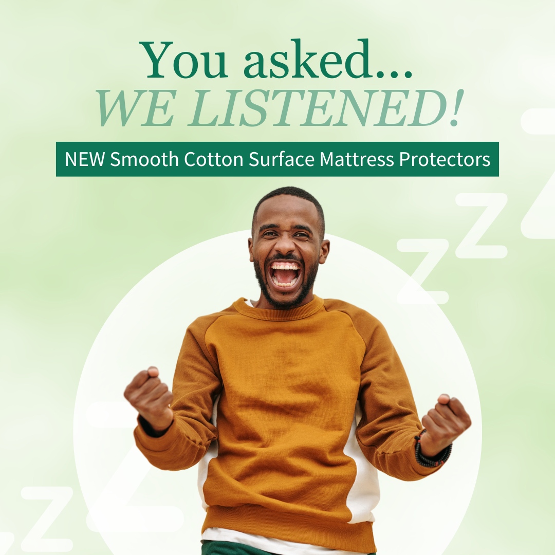 _sureguard's tweet image. You asked, we listened... 💤

Try your favorite SureGuard Mattress Protector in our NEW smooth cotton surface. Shop now at Amazon! 

#mattressprotector #mattressprotectors #beddingtips #mattressencasement #amazonhomefinds #beddingproducts