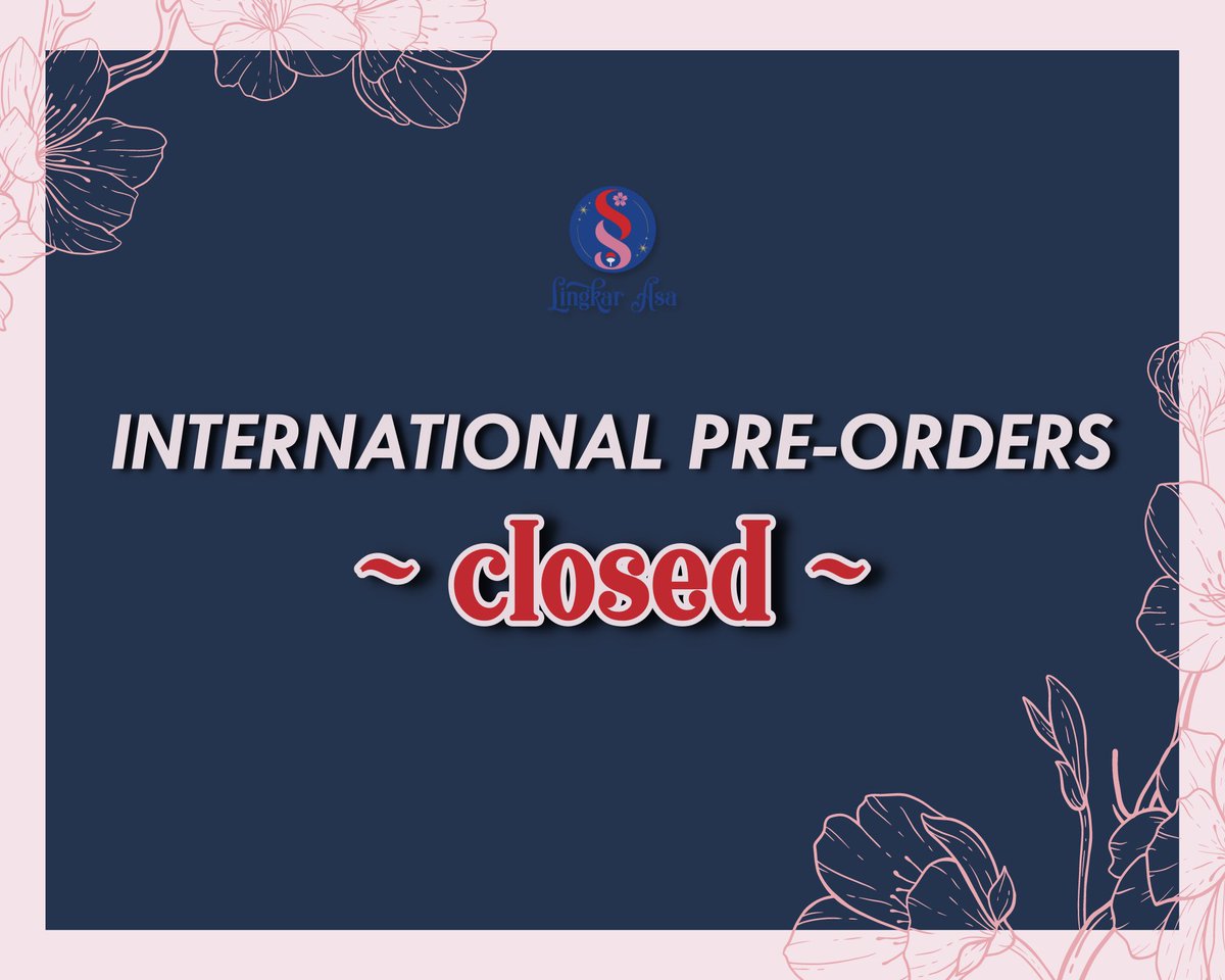 Anthology_SSL's tweet photo. โง.* INTERNATIONAL PO CLOSED โง.*
The international Pre-Order period has finally ended. Thank you for all the SSL support!
We are currently in the production phase. Don't forget to turn on notifications so you don't miss the next update! โจ
#SSLingkarAsa #SasuSaku https://t.co/Q5K1ZwboaR