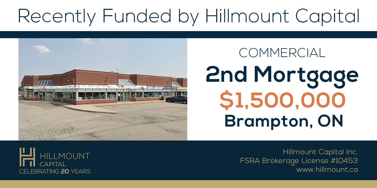 Borrower required an equity take-out against a commercial property to purchase a new property for another retail location. Once the borrower has sufficient financial statement history associated with the property, they will refinance.
Give us a call: 416-849-0322 #PrivateLending