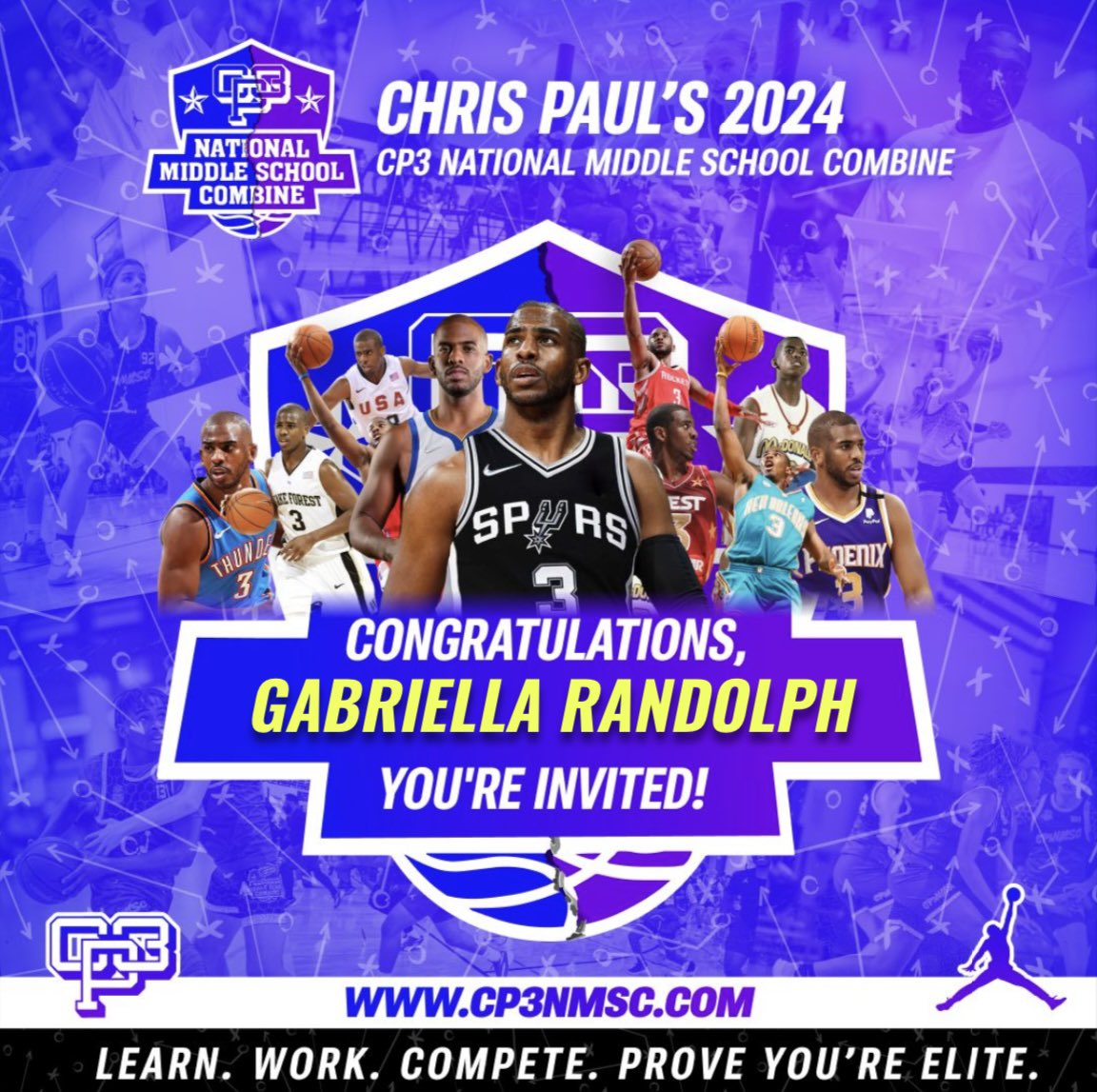 Thanks <a href="/CP3NMSC/">Chris Paul's CP3 National Middle School Combine</a> for the invite! See ya there! <a href="/Bansheefam/">Banshees Basketball Club</a>