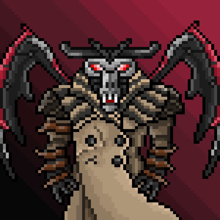 I present to you your <a href="/DizzyDragonsNFT/">Dizzy Dragons</a> Demons Commander XIT

Cold, mysterious and Brutal Xit call out all Minions and Brawlers, fellow Comrades, Heroes rise up

I will have a giveaway for 2 Minions in the comments, keep reading 

#DizzyDemons #Xit