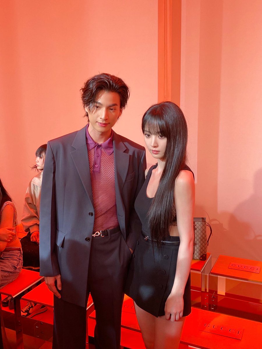 Gulfkanawutofc's tweet photo. Gulf and TianXiwei 🤩

GULF BA GUCCI IN MFW
#GucciSS25xGulf #GucciSS25 
#GucciIstante #MFW
#GulfKanawut​ #Gucci​
@gucci  @gulfkanawut https://t.co/zt4BbreRgk