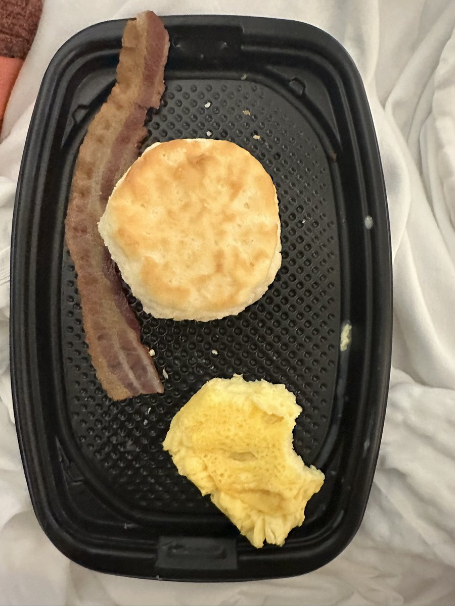 Inflation hitting <a href="/McDonalds/">McDonald's</a> hard…. Big breakfast????? Little man took 2 bites of the eggs lol