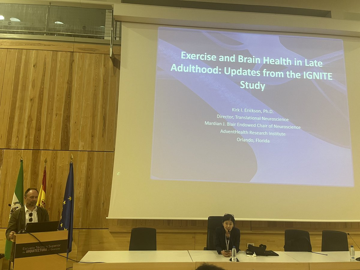 Darío Bellón (@bellondario) on Twitter photo One last presentation before the closing ceremony! 🚀 <a href="/kiericks1/">Kirk Erickson</a> is about to reveal groundbreaking insights from the IGNITE project. Don’t miss out! #BHE2024 <a href="/bhecongress/">BrainHealth&Exercise Congress (Granada)</a> #exercise #brain #BHECongress One last presentation before the closing ceremony! 🚀 <a href="/kiericks1/">Kirk Erickson</a> is about to reveal groundbreaking insights from the IGNITE project. Don’t miss out! #BHE2024 <a href="/bhecongress/">BrainHealth&Exercise Congress (Granada)</a> #exercise #brain #BHECongress