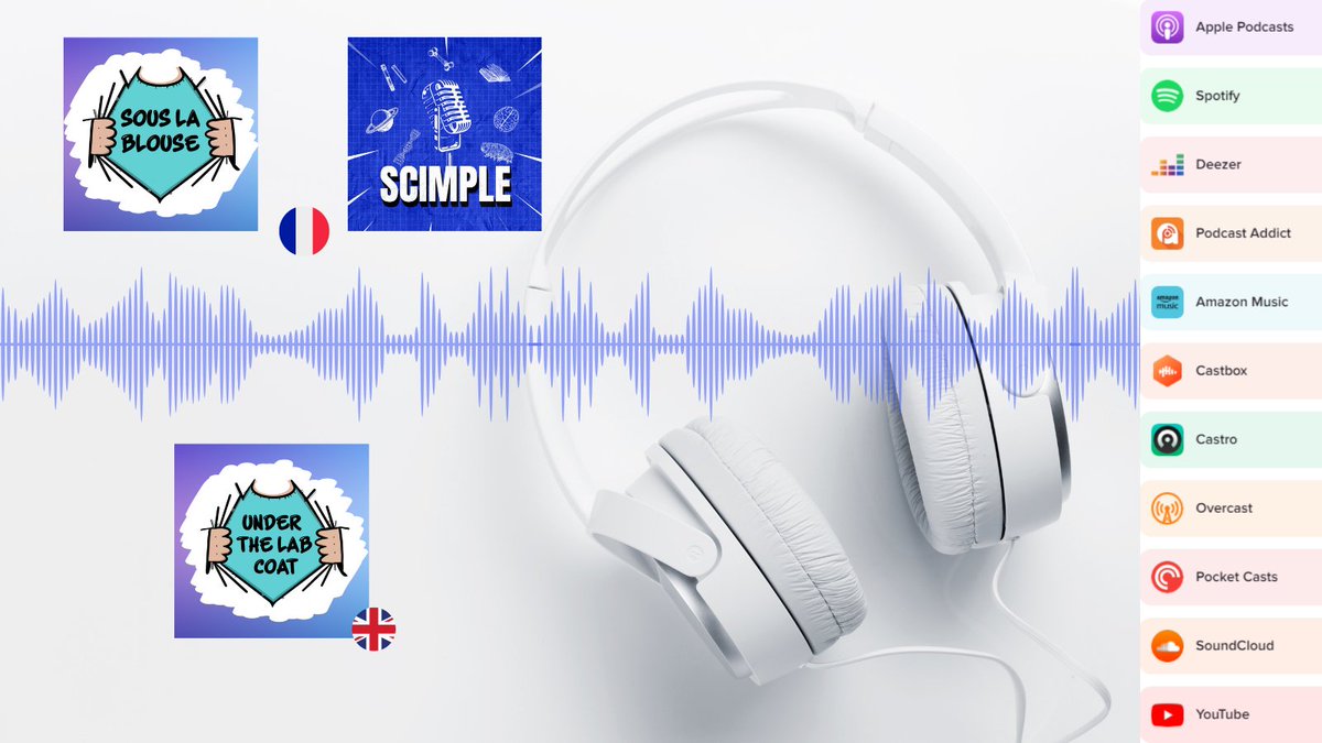 3 podcasts, 2 langues (🇫🇷🇬🇧), un nouvel épisode tous les 15 jours : lundi pour Scimple et <a href="/SousLaBlouse/">Sous la blouse</a> et vendredi pour <a href="/underlabcoat/">Under the lab coat</a>

🎧 Abonnez vous sur les plateformes ou youtube : 
Sous la Blouse/ Scimple youtube.com/@Souslablouse
Under the lab coat youtube.com/@underthelabco…