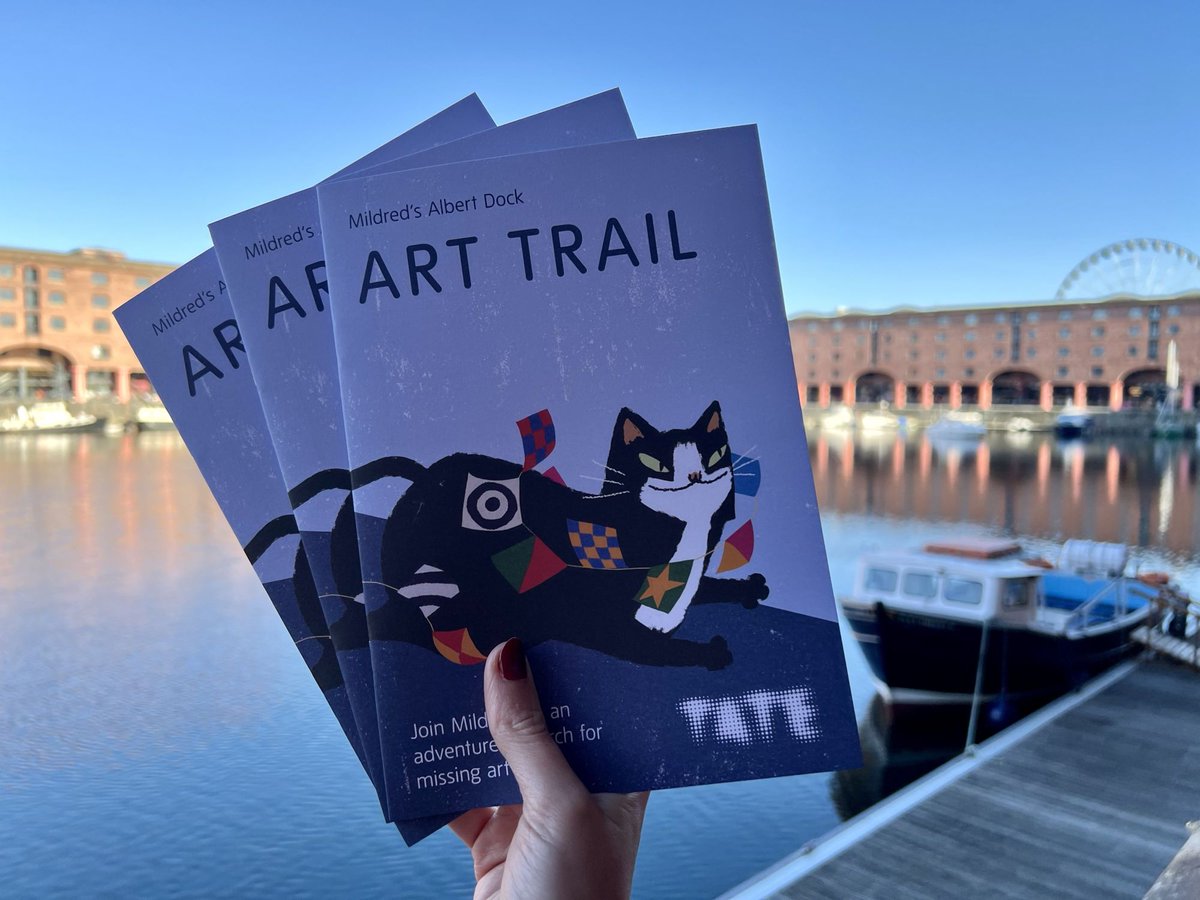 Tate Liverpool (@tateliverpool) on Twitter photo Mildred the gallery cat has a challenge! ✏️ Pick up a free Art Trail booklet from Tate Liverpool + RIBA North & follow the map around <a href="/theAlbertDock/">Royal Albert Dock Liverpool</a>. Discover 6 hidden artworks & look out for hidden letters to solve a secret word! 🎨 Find out more 👉 bit.ly/4eooGvK Mildred the gallery cat has a challenge! ✏️ Pick up a free Art Trail booklet from Tate Liverpool + RIBA North & follow the map around <a href="/theAlbertDock/">Royal Albert Dock Liverpool</a>. Discover 6 hidden artworks & look out for hidden letters to solve a secret word! 🎨 Find out more 👉 bit.ly/4eooGvK