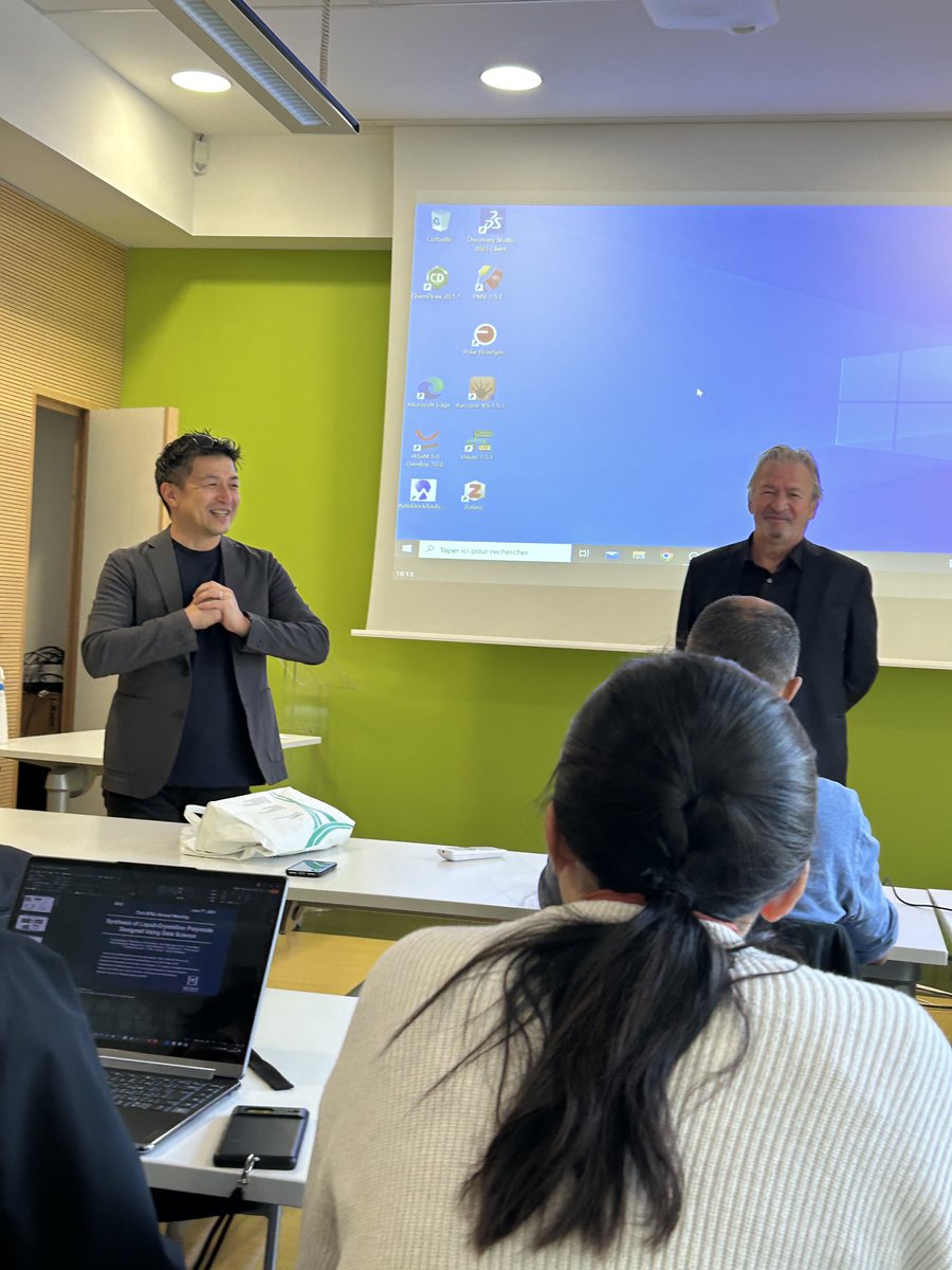 RBORSALI's tweet photo. Very pleased welcoming Sept 19th-20th, 2024, Prof Teru HAYAKAWA, Tokyo Institute of Technology (Japan) and his students Mr. Hayato MAEDA, Ms. Rika MARUI, Mr. Riku TAKAHASHI, Mr. Kentaro SONE and Ms. Natsuko SASHI https://t.co/vkCfZowam6
