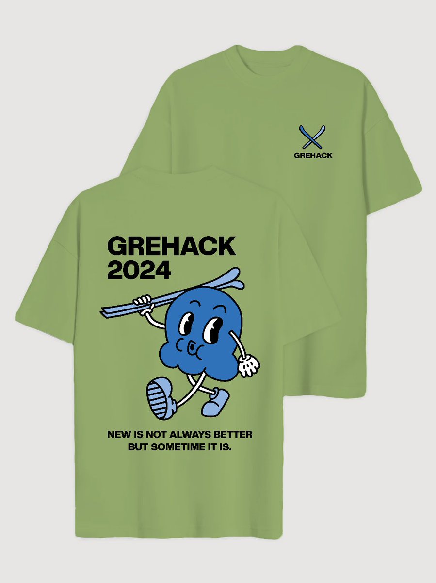 GreHack (@grehackconf) on Twitter photo Before we open our ticket sales, we'd like to show you something important: our t-shirts and hoodies design!
Look at our sumptuous #GreHack24 t-shirts, by the talented <a href="/YuliaPotie/">Potié Yulia</a> 🤩⛷️
(Hoodies are available in grey with the same design and only on the ticketing platform) Before we open our ticket sales, we'd like to show you something important: our t-shirts and hoodies design!
Look at our sumptuous #GreHack24 t-shirts, by the talented <a href="/YuliaPotie/">Potié Yulia</a> 🤩⛷️
(Hoodies are available in grey with the same design and only on the ticketing platform)