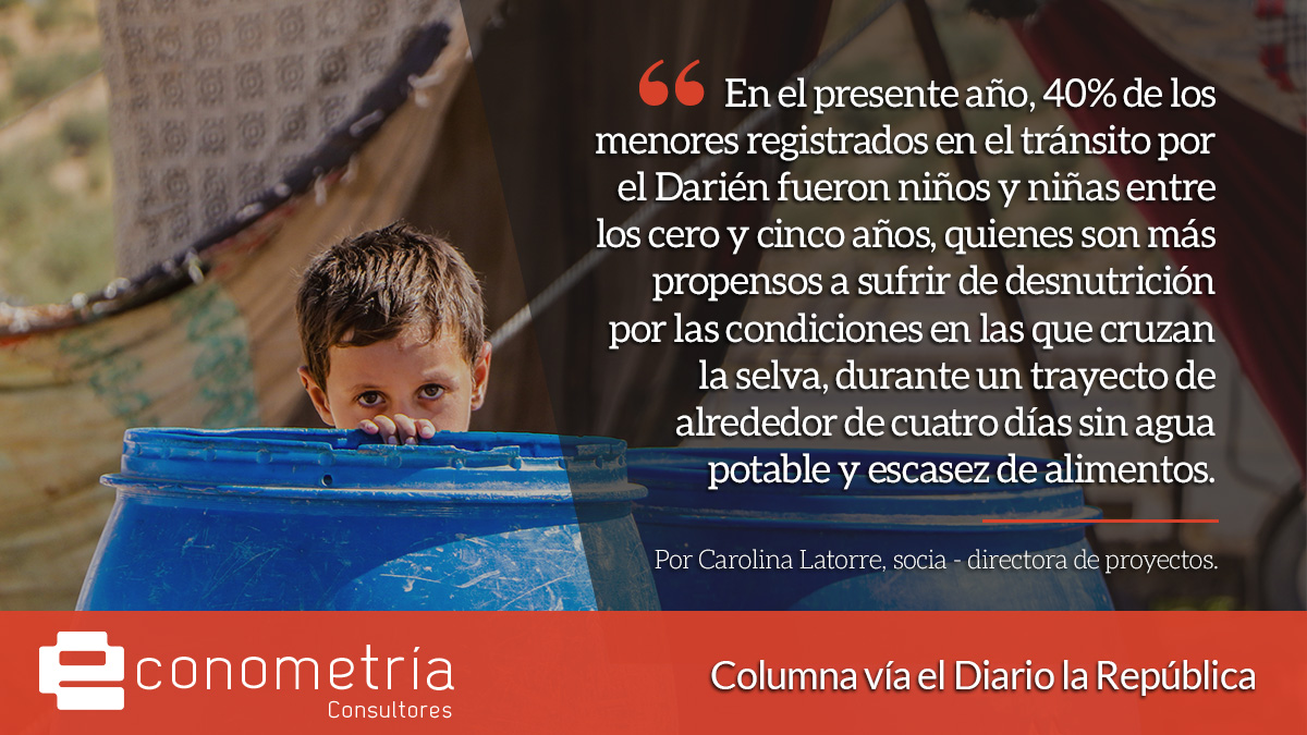 Buenos días, invitados a leer la más reciente #Columna titulada | Niños, niñas y adolescentes: vulneración de sus derechos en el paso por el Darién, para el Diario <a href="/larepublica_co/">Diario La República</a> y escrita por <a href="/mcarolatorre/">Maria Carolina Latorre</a>, socia - directora de proyectos en @econometria_sa.  
🔗