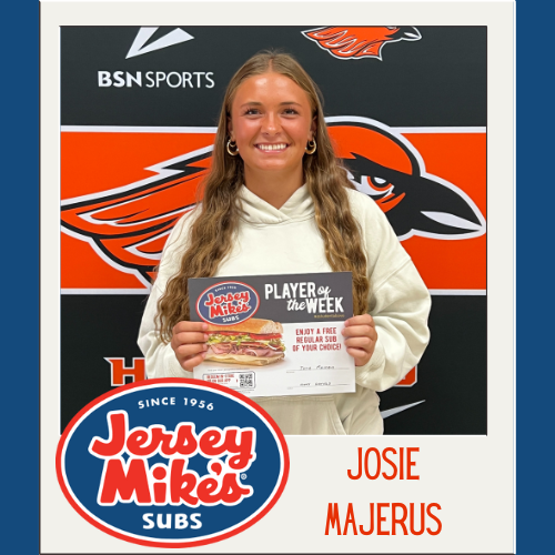Congratulations to <a href="/HUHS_Ggolf/">HUHS Girls Golf</a> Athlete Josie Majerus of being named the Jersey Mike's Player of the Week.
<a href="/jerseymikes/">Jersey Mike's Subs</a>
#ASTUDENTABOVE