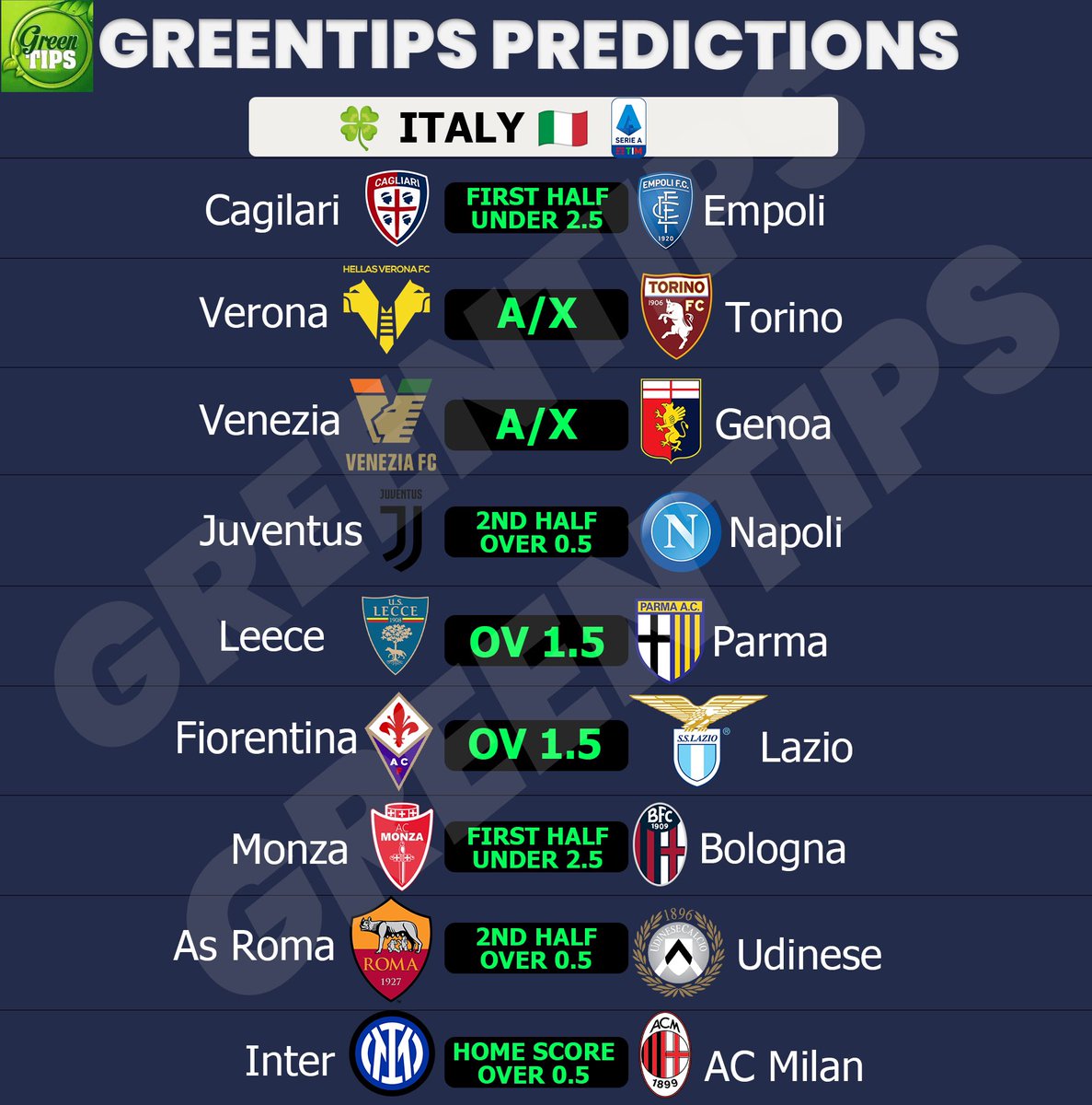 GreenTips01's tweet image. Weekend Selection 

Good luck 🍀